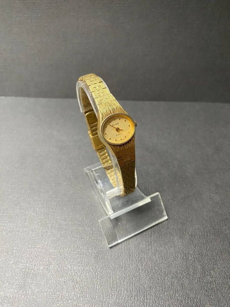 Vintage Lady Elgin Classic Wrist Watch Ladies Quartz Watch Etsy