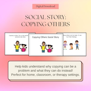 Copying Others Social Story