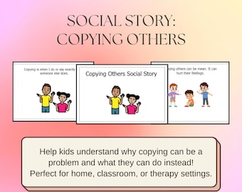 Copying Others Social Story - Digital Download
