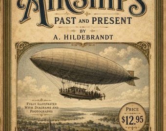 Vintage Airships Book: 1908 Aviation History, Dirigibles, Zeppelins (PDF)