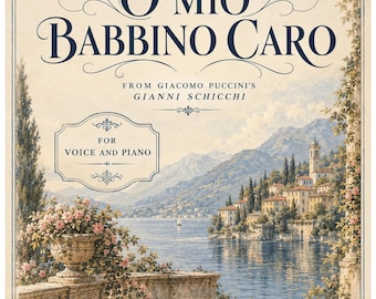 O Mio Babbino Caro Sheet Music PDF, Puccini Voice And Piano Aria