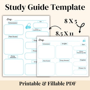Pharmacology Drug Flash Cards Digital and Printable Download Nursing ...
