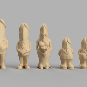 STL 3D: Mini penes bibelots