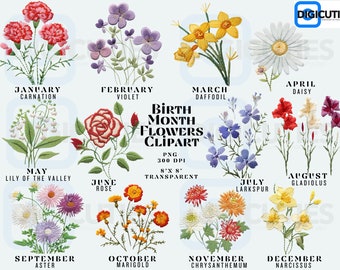 Imágenes Prediseñadas de flores del mes de nacimiento, flores del mes de nacimiento, flores del mes de nacimiento png, ramo de flores del mes de nacimiento png, flor de nacimiento, uso comercial