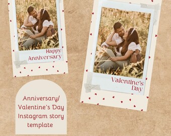 Instagram Story Template for Valentine’s Day or Anniversary