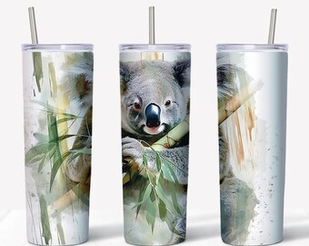Koala Tumbler, Personalized Koala Gift for Women & Girls, Koala