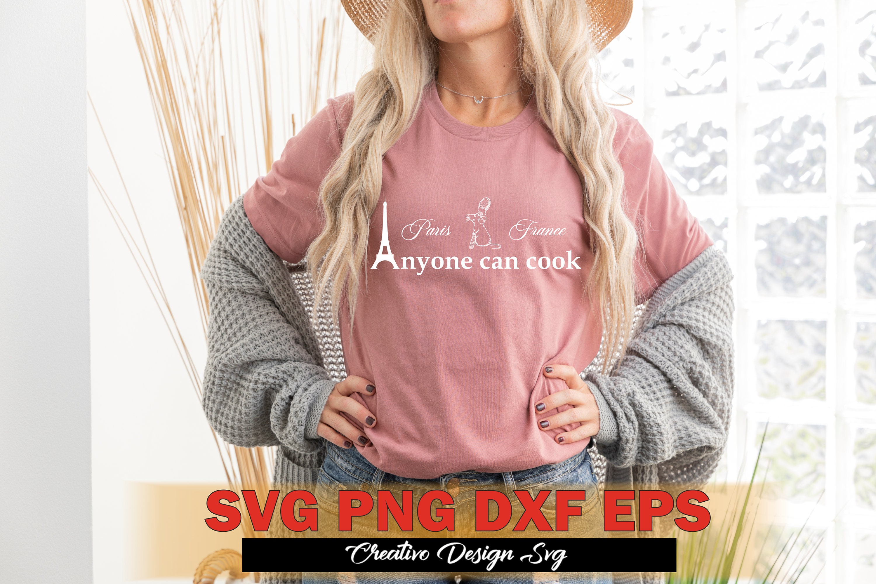 Anyone Can Cook Svg Png Dxf Eps Ratatouille SVG Png Dxf Eps Etsy
