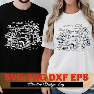 Jurassic Park Svg Png Dxf Eps Theme Park family Svg T-Rex Svg Png Jurassic Svg Dinosaur svg Dino Svg