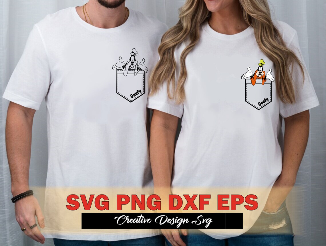 Goofy Pocket Svg Png Dxf Eps Goofy Disneyworld Svg Goofy Family Shirt