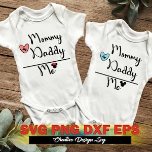 Mama + papa = ik SVG png dxf-eps, mama + papa = ik MickeySVG, mama + papa = ik MinnieSVG, baby Quotes Svg, Cricut Silhouette Cut-bestanden