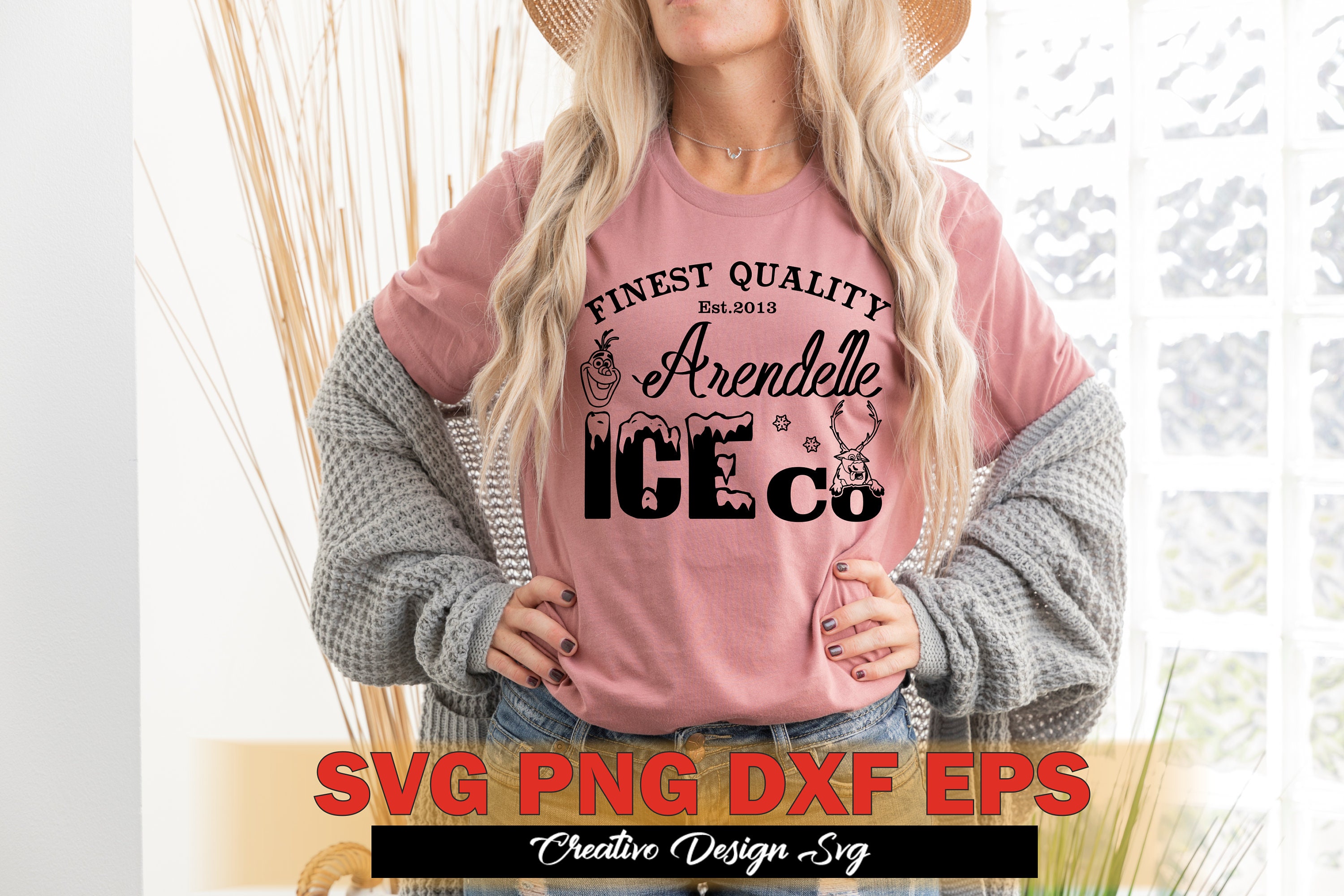 Frozen Ice Co SVG Arendelle Ice Company SVG Png Dxf Eps Frozen Svg DisneyWorld Frozen Princess Svg Vacation Shirt design Cricut Cut File