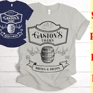 Taberna de Gastón Svg Png Dxf Eps, La Bella y la Bestia Svg, Le Pub Svg, Regalo del Día del Padre, Vacaciones familiares Fantasy Land Magic Kingdom