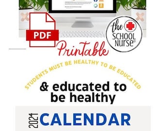 2024 School Nurse printable Calendar Planner 2024