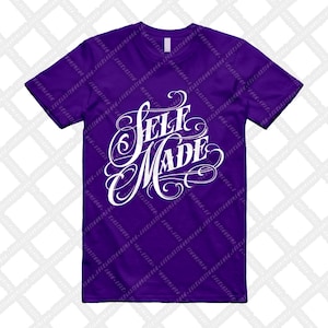 Dunk Purple Championship Court Low White T Shirt Match SELF MADE