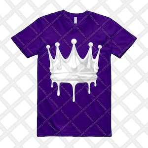Dunk Purple Championship Court Low White T Shirt Match DRIPPY CROWN