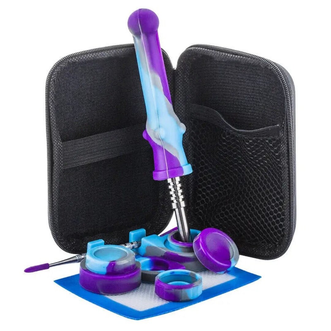 Complete Smoking Kit Glass Pipe Cleaning Set Rolling Tray Etsy