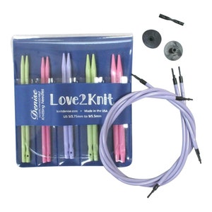 Love2Knit Interchangeable Knitting Needle Set by Denise Interchangeables