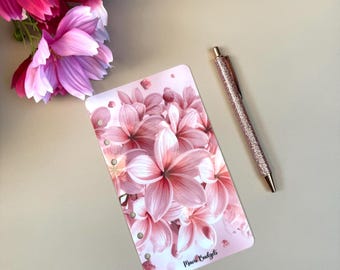 Sweet Floral Dashboard | Plumeria | binder planner| A6 binder planner | Cash Stuffing|