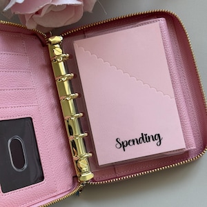 A7 Scalloped Edge Cash Envelopes | Pink Envelopes | Cash Stuffing|A7 hole punched | Laminated Envelopes | Cash Budget System| Cash Envelopes