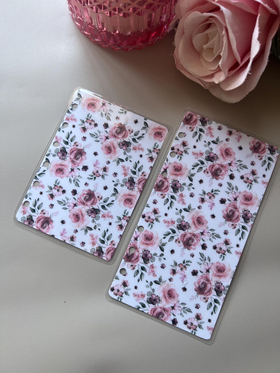 Pink Floral Budget Binder Dashboard | A6 A7 Planner Insert - Etsy