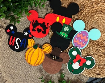 Mickey Mouse Disney Interchangeable Pieces • Additional Mickey Heads Only