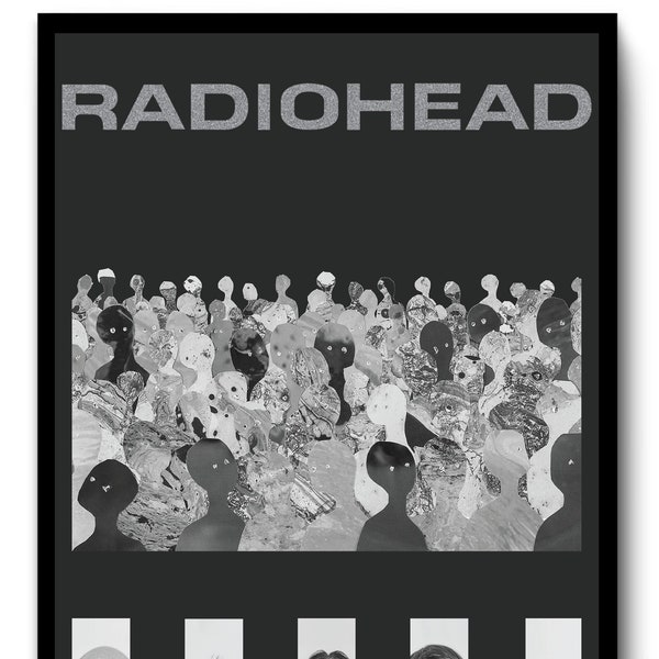 Radiohead Poster - Custom Music Poster - Alternative Rock Music Poster - Printable Wall Art - Band Posters - Home Decor