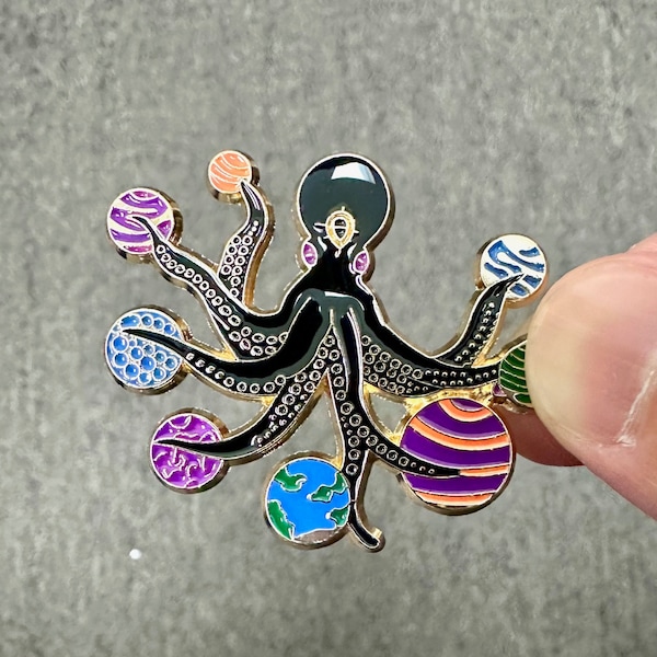 octopus pin brooches, elegant pin