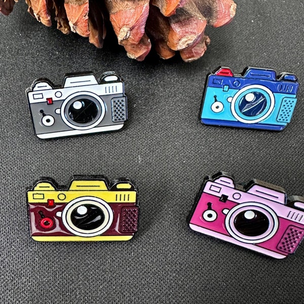 Camera Enamel pin | Photo | Gift For Photographer | Lapel Pin | Badge | Environmentally Friendly Alloy Enamel Pins