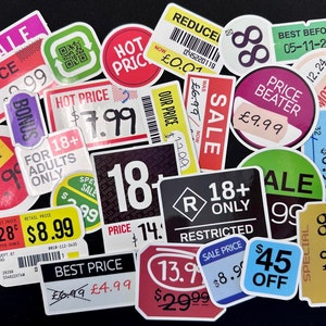 50 Cent OFF Label  500 Stickers 