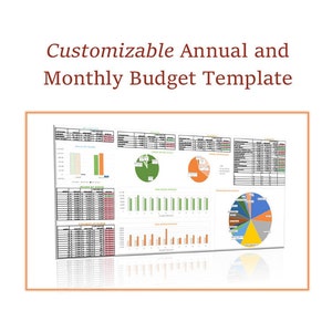 Customizable Monthly Budget Excel Spreadsheet