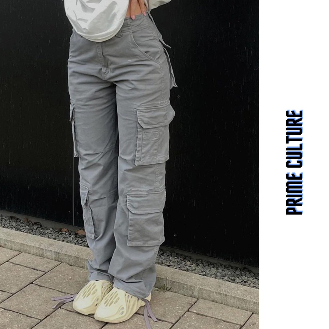 Dark Vintage Micro Baggy Cargo Pants