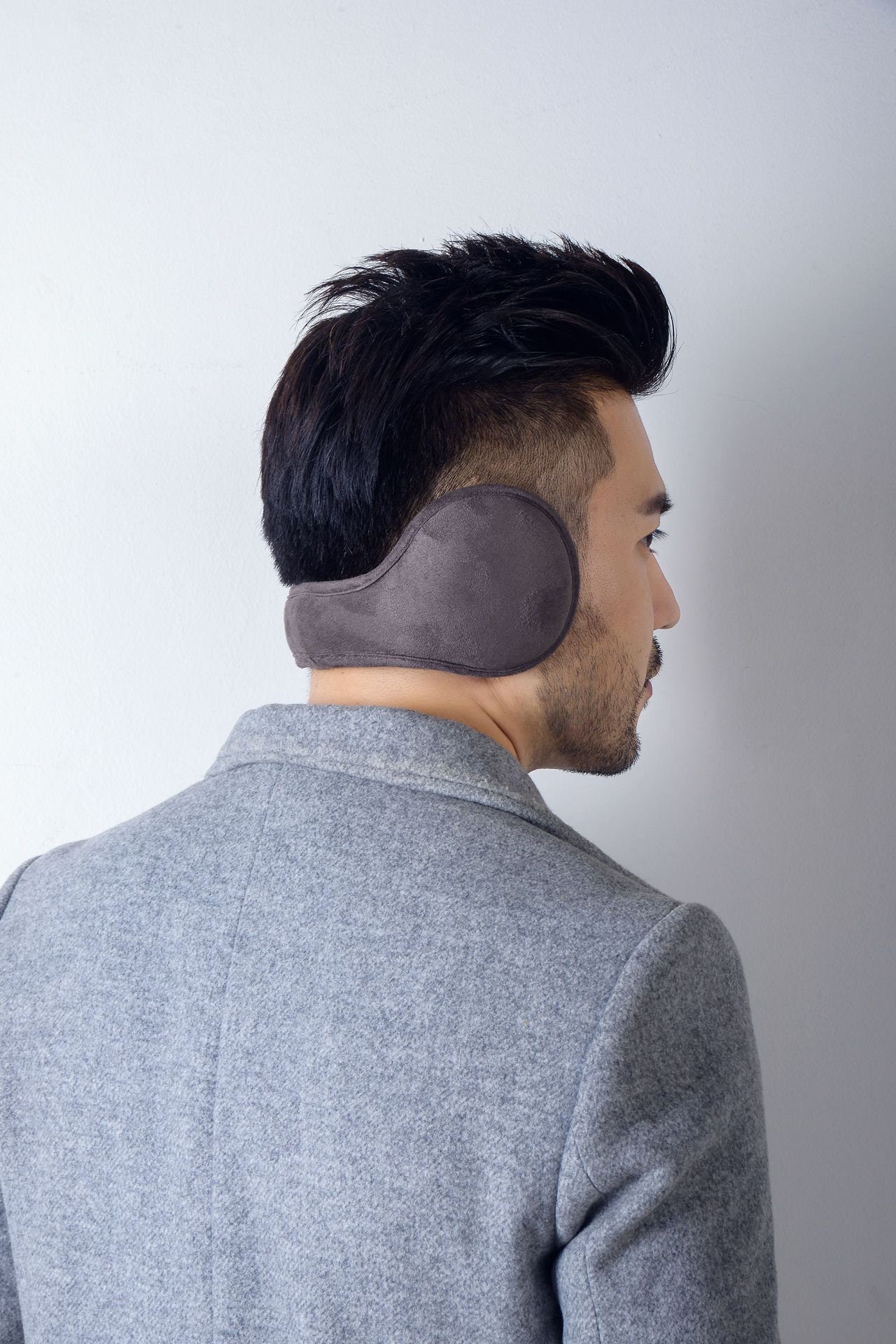 Pentagram Embroidery Imitation Lamb Fleece Behind the Head Earmuffs