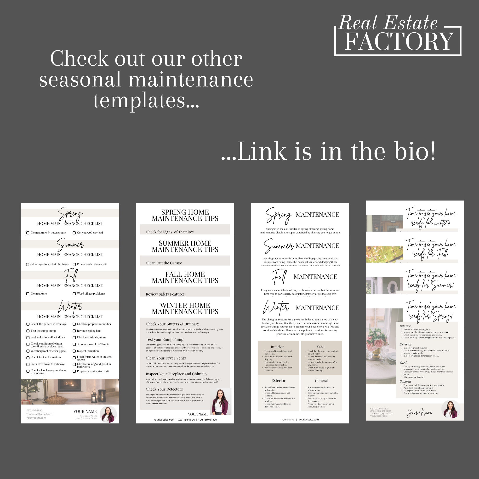 Seasonal Home Maintenance Checklist for Real Estate Agents INSTANT ...