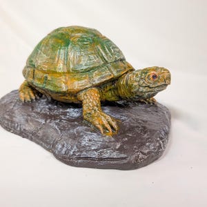 Eastern Box Turtle Garden Statue: Cement Turtle with Hide-A-Key