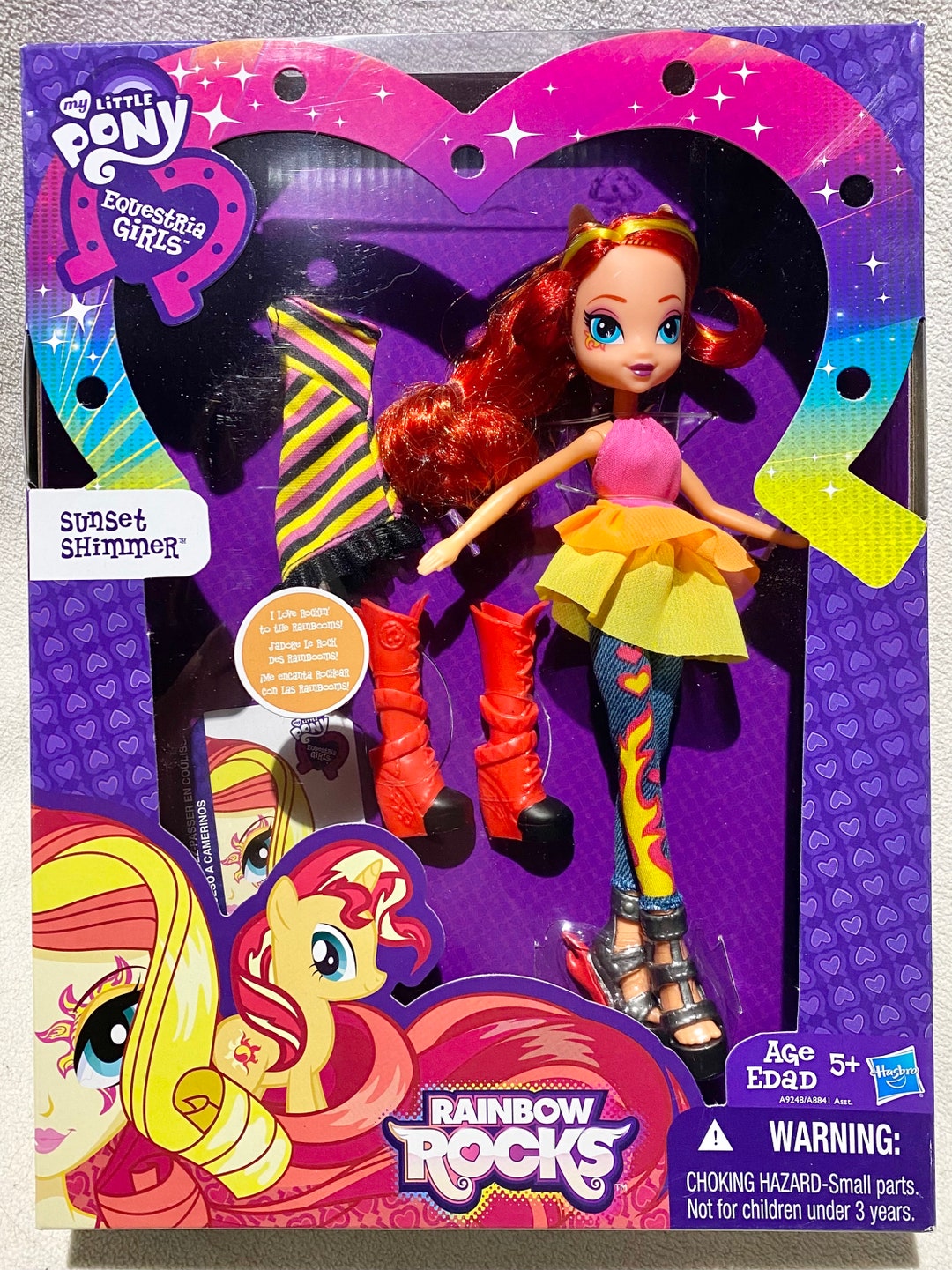 Hasbro My Little Pony Equestria Girls Sunset Shimmer Doll Rainbow 
