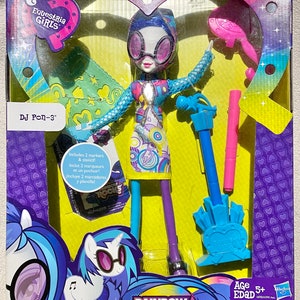 Hasbro My Little Pony Equestria Girls, “DJ Pon-3” doll.  Rainbow Rocks. New in box. Rare.