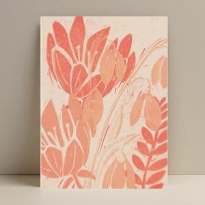 Wildflower sneeuwklokje wenskaart Set van 10 botanische bloemen notitiekaarten rustieke linosnede stijl blanco kaarten voor alle gelegenheden natuur kunst briefpapier