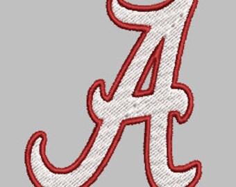 Alabama Embroidery Design Big AL Alabama Elephant Elephant - Etsy