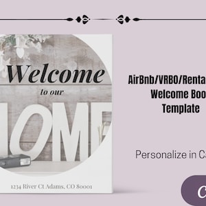 AirBnb Welcome Book, AirBnb Template, VRBO Welcome Book, Welcome Book, Rental Welcome Book, Vacation Rental Book