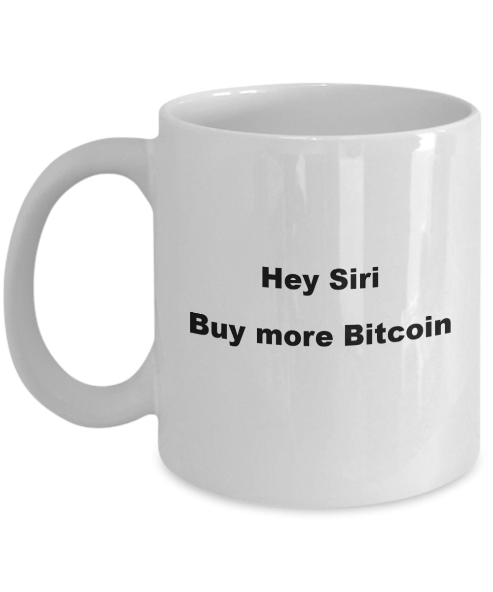 Crypto coffee cup, bitcoin, gift for investor, banker, dad, holidays