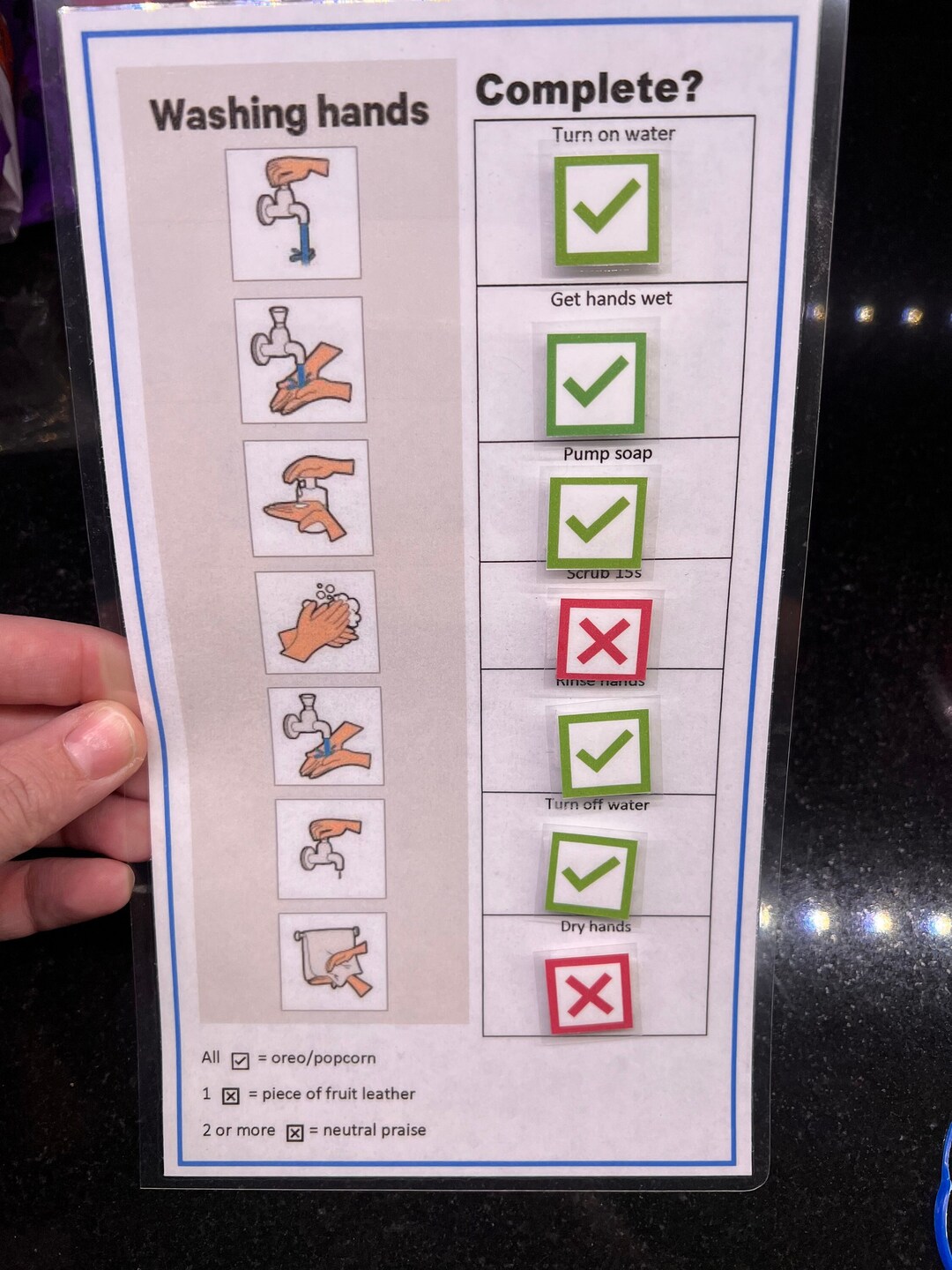 Hand Washing TA With Tokens Etsy