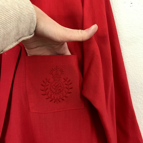 Vintage 90s Made in the USA Red Oversized Menswea… - image 5