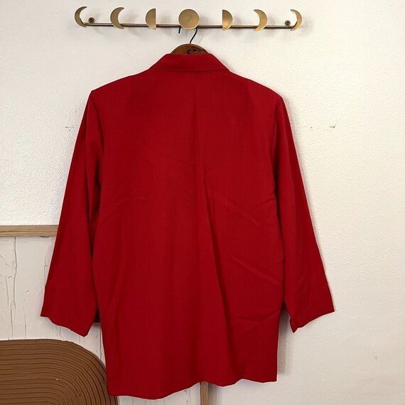 Vintage 90s Made in the USA Red Oversized Menswea… - image 7