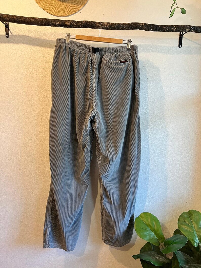 グラミチUSA グレー リングスパンコットン コーデュロイ ユニセックスパンツ サイズXXL 画像 4