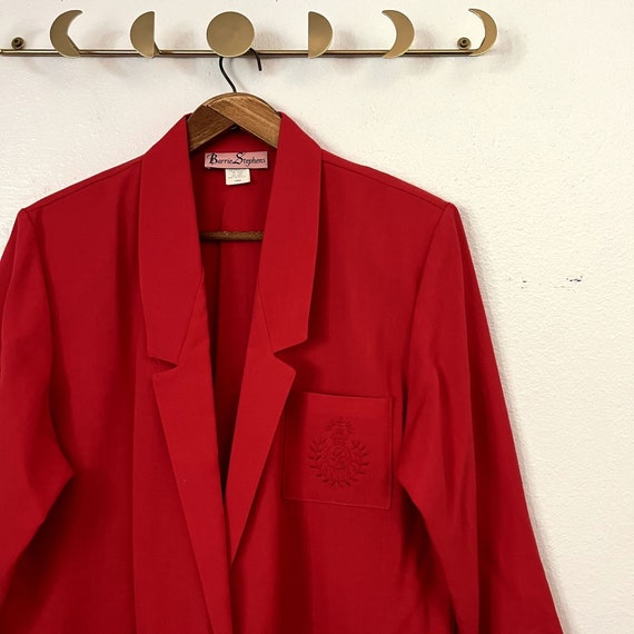 Vintage 90s Made in the USA Red Oversized Menswea… - image 6