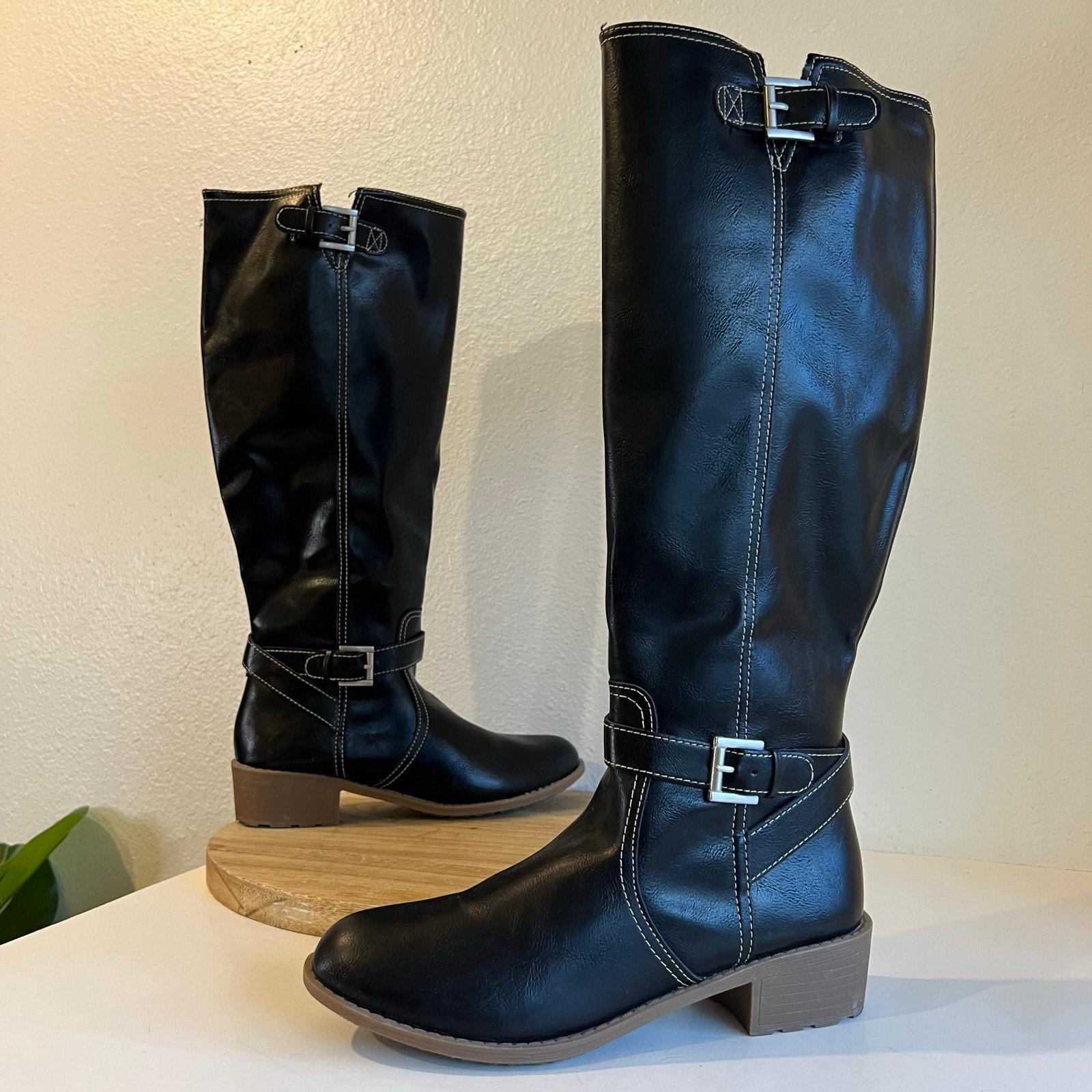 St John St. John\'s Bay Black Over the Knee Boots main image 0