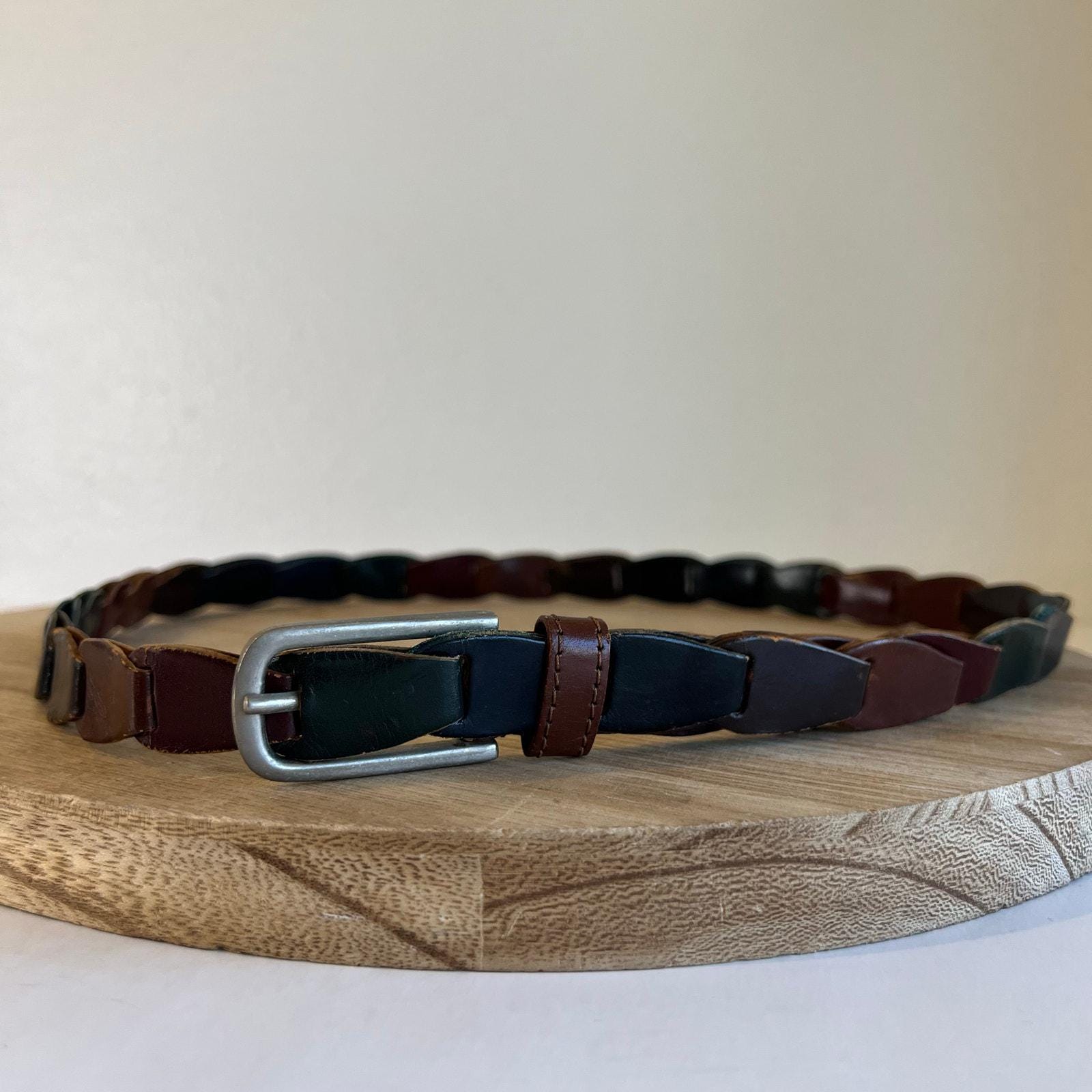 Y2K Capezio Genuine Leather Belt Cognac Brown Minimalist Leather Belt | Mens Leather Belt | Belts For Men | Quavaro.com main image 3