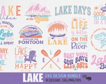 Lake Days, Lake Life, SVG Bundle