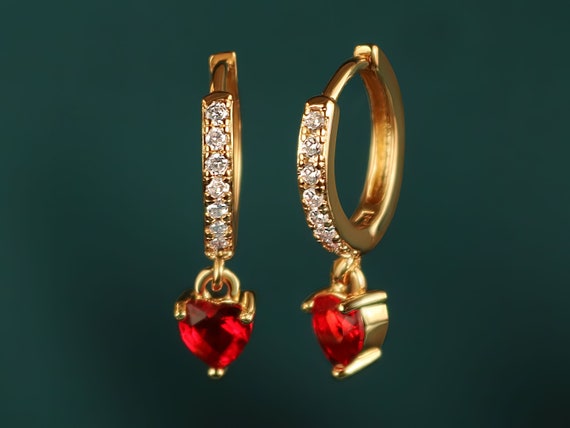 Orecchini A Cerchio Piccoli Con Charms Stella Cuore Farfalla – Placcati Oro 14k, Minimal, Ipoallergenici