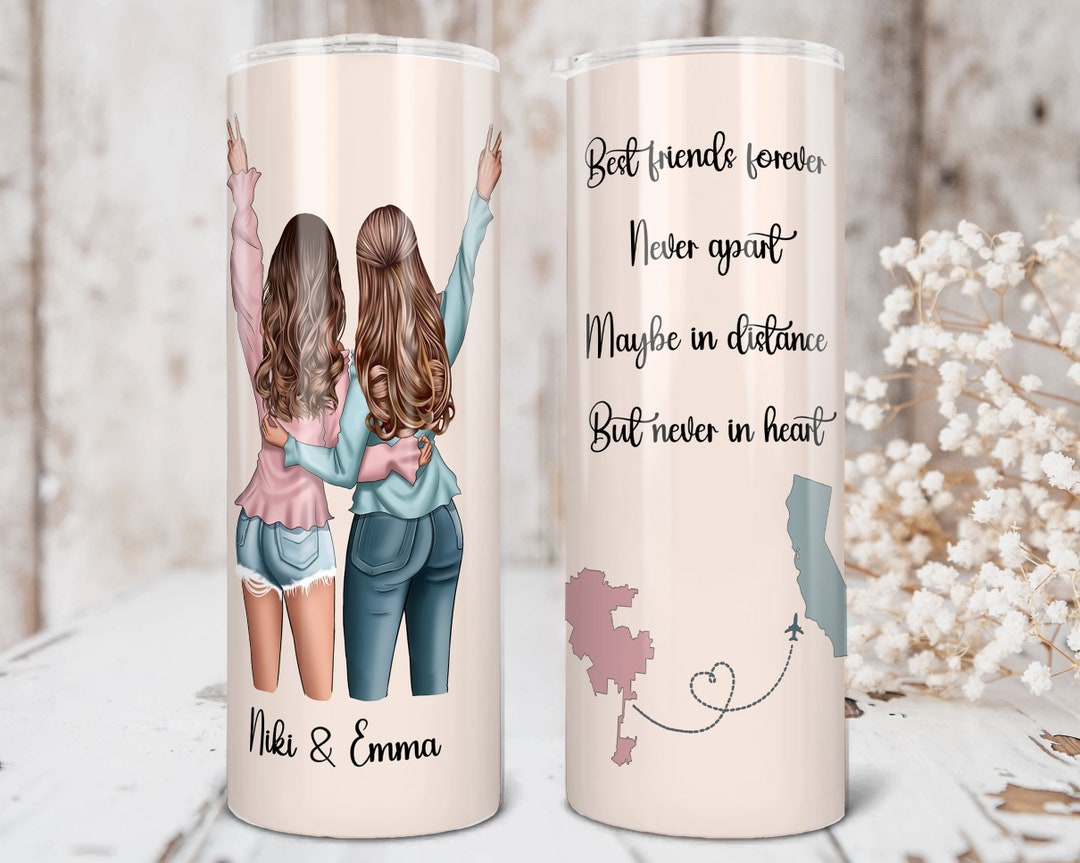 Personalized Bestie Tumbler, Best Friend Gift, Bestie Gift, Long